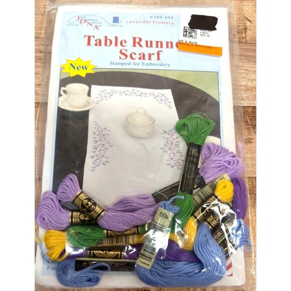 Jack Dempsey Needle Art Table Runner Scarf Kit - Picture 1 of 3